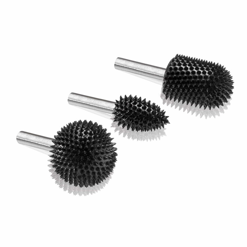 Extreme Rotary Burr Set - 1/4" Shaft – Very Coarse - 3 Piece
